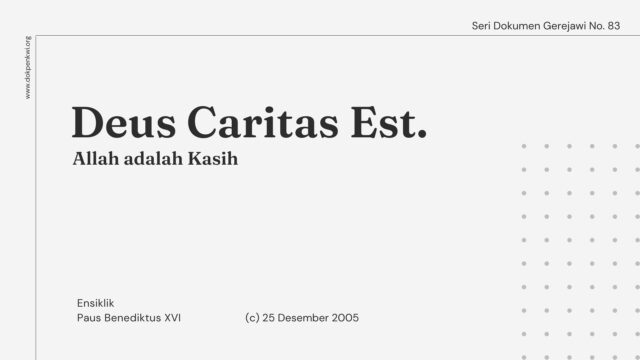 deus caritas est allah adalah kasih seri dokumen gereja