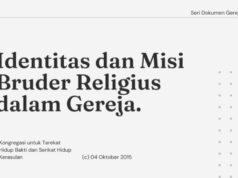 Seri Dokumen Gerejawi No. 105: Identitas dan Misi Bruder Religius dalam Gereja identitas dan misi bruder religius dalam gereja