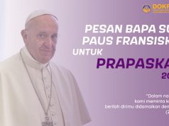 Pesan Paus Fransiskus untuk Prapaskah 2020