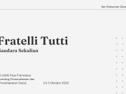 Seri Dokumen Gerejawi No. 124: Fratelli Tutti