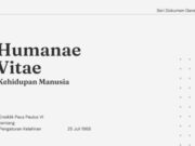 Seri Dokumen Gerejawi No. 129: Humanae Vitae dokumen gerejawi seri dokumen gerejawi no 129 humanae vitae pengaturan kelahiran