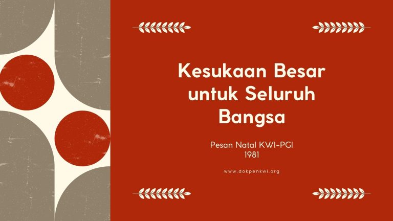 Pesan Natal KWI-PGI Tahun 1981
