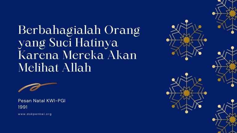 Pesan Natal KWI-PGI Tahun 1991
