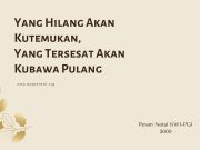 Pesan Natal KWI-PGI Tahun 2000