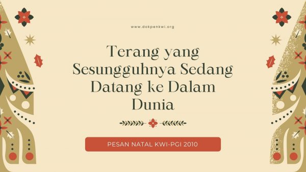 2010 pesan natal kwi pgi tahun 2010