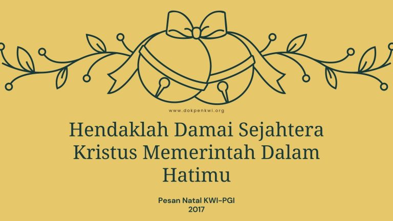 Pesan Natal KWI-PGI Tahun 2017
