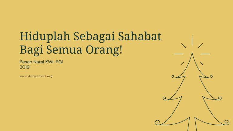 Pesan Natal KWI-PGI Tahun 2019