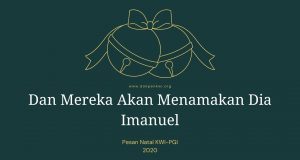 Pesan Natal KWI PGI Tahun 2020