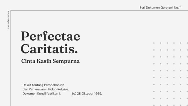 perfectae caritatis seri dokumen gerejawi