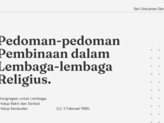 Seri Dokumen Gerejawi No. 16: Pedoman-pedoman Pembinaan dalam Lembaga-lembaga Religius pedoman pembinaan dalam lembaga religius seri dokumen gerejawi