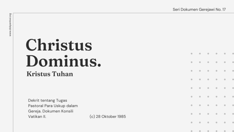 Seri Dokumen Gerejawi No. 17: Christus Dominus