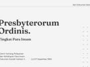 Seri Dokumen Gerejawi No. 20: Presbyterorum Ordinis presbyterorum ordinis seri dokumen gerejawi