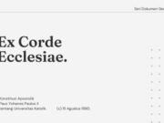 Seri Dokumen Gerejawi No. 27: Ex Corde Ecclesiae ex corde ecclesiae seri dokumen gereja