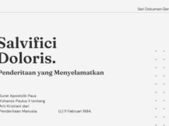 Seri Dokumen Gerejawi No. 29: Salvifici Doloris salvifici doloris seri dokumen gereja