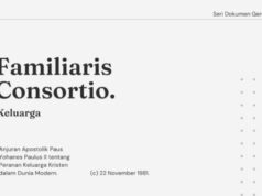 Seri Dokumen Gerejawi No. 30: Familiaris Consortio familiaris consortio seri dokumen gereja