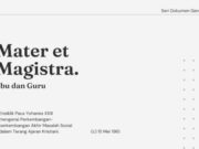 Seri Dokumen Gerejawi No. 36: Mater et Magistra mater et magistra seri dokumen gereja