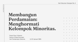 seri dokumen gereja membangun perdamaian menghormati kelompok minoritas