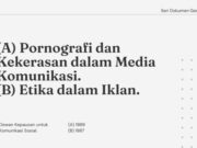 Pornografi dan Kekerasan dalam Media Komunikasi Etika dalam Iklan seri dokumen gereja