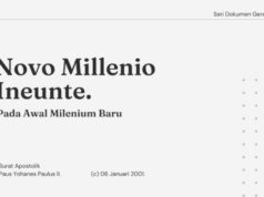 Seri Dokumen Gerejawi No. 62: Novo Millennio Ineunte novo millenio ineunte seri dokumen gereja