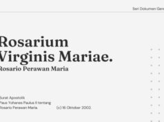 Seri Dokumen Gerejawi No. 63: Rosarium Virginis Mariae rosarium virginis mariae seri dokumen gereja