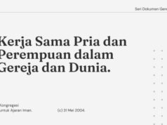 Seri Dokumen Gerejawi No. 70: Kerja Sama Pria dan Perempuan dalam Gereja dan Dunia kerja sama pria dan perempuan dalam gereja dan dunia seri dokumen gereja
