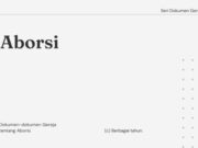 Seri Dokumen Gerejawi No. 73: Aborsi aborsi seri dokumen gereja