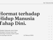 Seri Dokumen Gerejawi No. 75: Hormat terhadap Hidup Manusia Tahap Dini