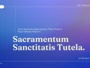 Sacramentorum Sanctitatis Tutela: Surat Apostolik dalam Bentuk Motu Proprio Paus Yohanes Paulus II