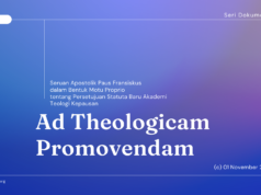 Ad Theologicam Promovendam: Surat Apostolik dalam Bentuk Motu Proprio dari Paus Fransiskus tentang Persetujuan Statuta Baru Akademi Teologi Kepausan