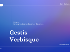 Gestis Verbisque: Catatan tentang Keabsahan Sakramen-Sakramen